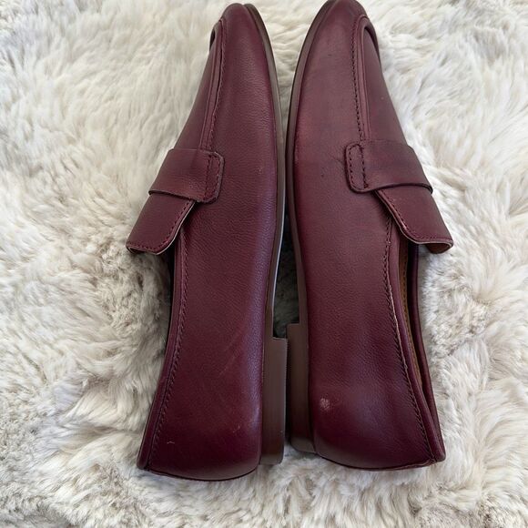 Madewell The Lacey Loafer in Leather Cabernet Size 5 - Picture 8 of 12